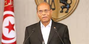 Tunisian President Moncef Marzouki, one of the Presidential candidates