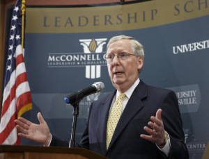 Senate Republican leader Mitch McConnell of Kentucky