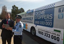 Bryan Roach and Deputy Chief Police Officer David Pryce from ACT Policing. Keep an eye out for the bus which is on the road in Canberra 