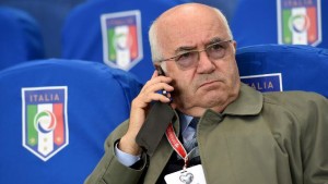 Italian Football Federation president Carlo Tavecchio