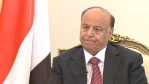Embattled Yemeni President Abd Rabbuh Mansour Hadi