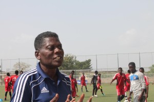 Samuel Arday, the academy's technical director speaks to the press regarding country's national squad, the Black Stars in Greater Accra, Ghana on March 11, 2015. Previously known as Feynord Football Academy before losing its sponsorship from the Dutch giant in 2009, the WAFA has produced a number of players for the national team, including Harrison Afful, Christian Atsu, Awal Mohammed and Dominc Adiya.