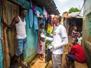 Thousands of health workers began knocking on doors across Sierra Leone