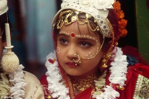 India is the country with the highest number of child brides, this little girl among them 