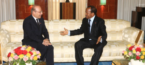 File-The Head of State His Excellency Paul BIYA granted audience to the Turkish Ambassador to Cameroon Omer FARUK DOGAN on Friday 28 February 2014, during which they reviewed Cameroon – Turkey cooperation 