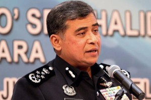The Malaysian Inspector General of Police Khalid Abu Bakar 