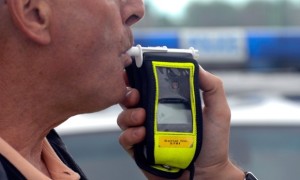  A police breathalyser test. The Police Federation conference will address figures that showed nearly one in six women admitted last year to driving over the limit.