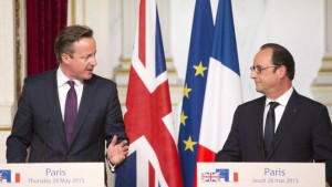 Mr Cameron has met French President Francois Hollande