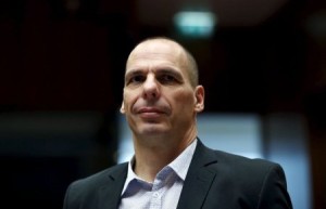 Greece's Finance Minister Varoufakis attends an EU finance ministers meeting in Brussels 