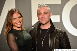 :  Ayda Field and Robbie Williams attend the TOM FORD Autumn/Winter 2015 Womenswear Collection Presentation at Milk Studios in Los Angeles on February 20, 2015.  