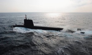  Japan’s maritime self-defense forces diesel-electric Soryu submarine, which is believed to be favoured by Australia for its new fleet