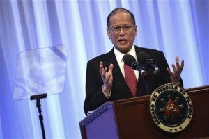 Philippine President Benigno Aquino III delivers a keynote speech at the special session of the International Conference on "The Future of Asia" in Tokyo, Wednesday, June 3, 2015. Aquino is in Japan for a four-day state visit. 