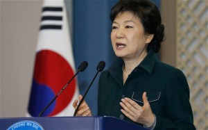 President Park Geun-hye watched the launch