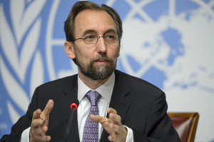 U.N. High Commissioner for Human Rights Jordan's Zeid Raad al-Hussein 