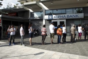 Worried Greeks have been queuing to withdraw their money, as fears of Greece leaving the euro grow stronger 