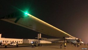The Solar Impulse plane was crossing from China to Hawaii (file picture)