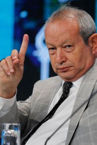 Egyptian billionaire Naguib Sawiris, chairman of Orascom TMT Holding