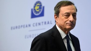 ECB president Mario Draghi .