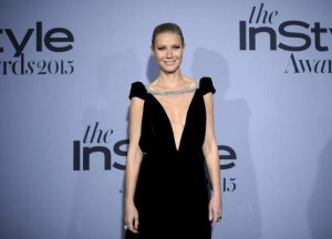 Honoree Gwyneth Paltrow poses during the InStyle Awards at the Getty Center in Los Angeles, California October 26, 2015. 