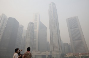 A haze has enveloped Singapore in a dirty cloud for the past week.