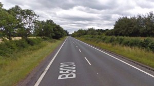 The crash happened on the B5030 near Uttoxeter in Staffordshire. 