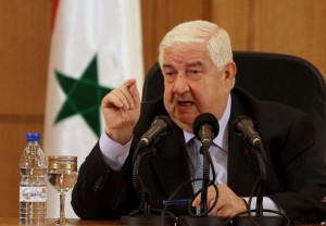 Foreign Minister Walid al-Moallem.