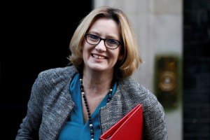 Britain's Energy Secretary, Amber Rudd, arrives to attend a cabinet meeting at Number 10 Downing Street in London, Britain February 23, 2016.