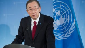 United Nations Secretary-General Ban Ki-moon.