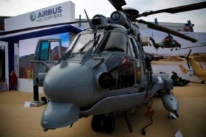 File-A multi-role military helicopter EC 725 by Airbus Helicopters is pictured at an international military fair in Kielce, southern Poland September 2, 2014. 