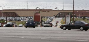Vehicles drive in and out of Lancer Gate at Tinker Air Force Base in Oklahoma City, Wednesday, Oct. 12, 2016. Oklahoma residents are among those in several states who soon may be required to shell out $110 to buy a passport in order to board a commercial flight or enter federal facilities because of their states’ refusal to comply with national proof-of-identity requirements. 