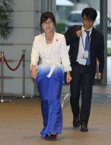Japanese Defense Minister Tomomi Inada(Front)