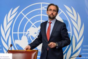 U.N. human rights chief Zeid Ra'ad al-Hussein 