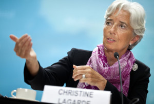 IMF Managing Director Christine Lagarde .