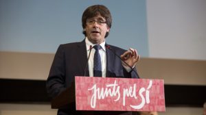 Carles Puigdemont of the "Junts pel Si"