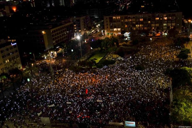 VIDEO:Thousands protest against Israel’s annexation plan in Tel Aviv