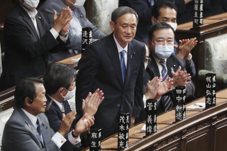 Yoshihide Suga named Japan’s prime minister, succeeding Abe