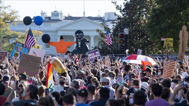 Video: Crowds in Washington DC celebrate Joe Biden’s White House win
