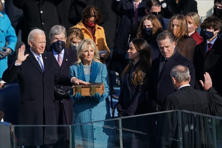 PHOTO: President Joe Biden was officially sworn into office