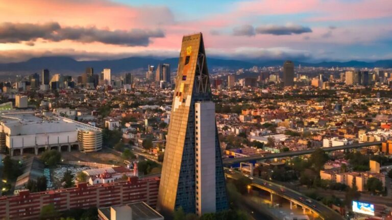 Inside ‘indestructible’ 417ft arrowhead skyscraper that’s survived SIX quakes… but has sat abandoned for nearly 40 years