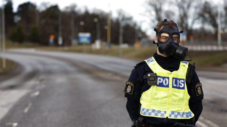 Mystery over ‘gas leak’ at Sweden’s security services HQ as seven hospitalised and cops don gas masks