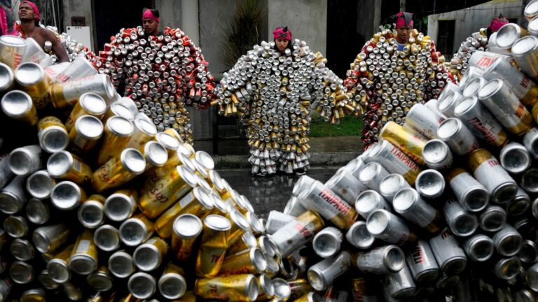 Brazil’s aluminum can street party brings joy, and a green message, to revelers