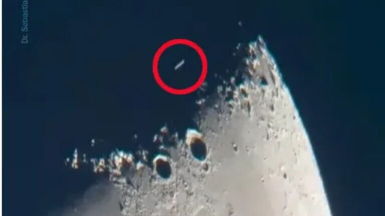 Watch moment UFO shoots across surface of the moon as astronomer ‘cannot explain’ what he filmed through telescope